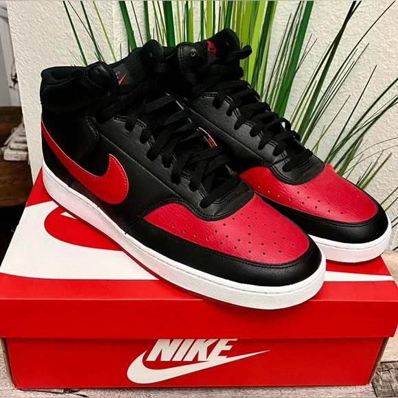 Nike Court Vision Retro Mid Bred Sneakers - Picture 2 of 8